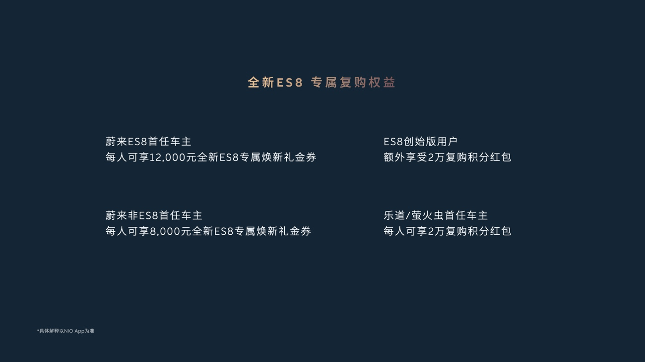 蔚來全新ES8正式上市,起售價40.68萬元