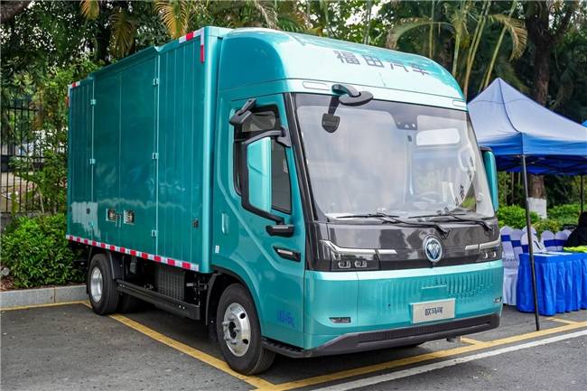 高端進化 智慧破界 全新啟明星平臺歐馬可純電輕卡亮相珠三角